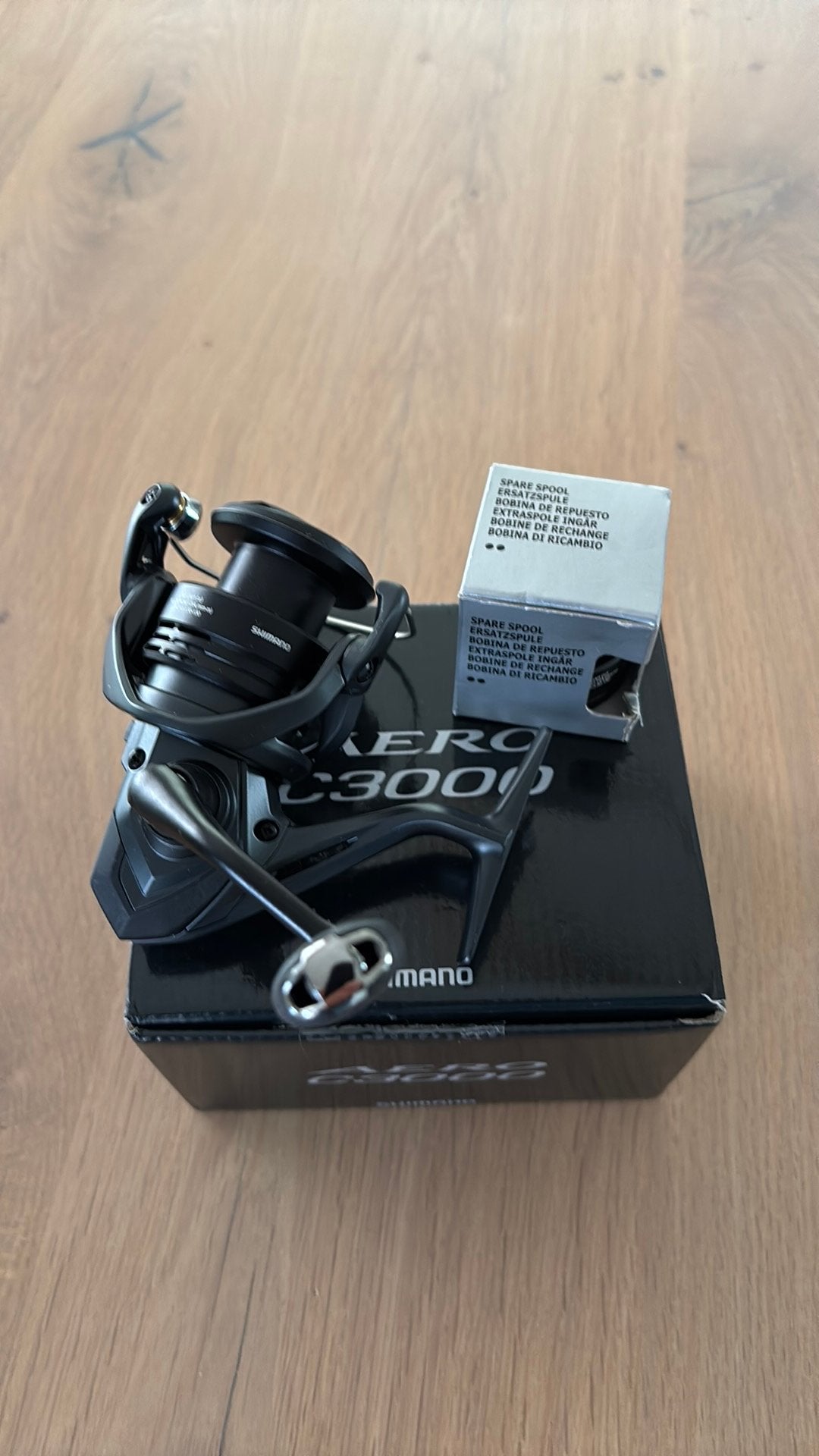 Shimano Aero C3000 nieuw incl extra spoel, Ophalen of Verzenden, Zo goed als nieuw, Molen
