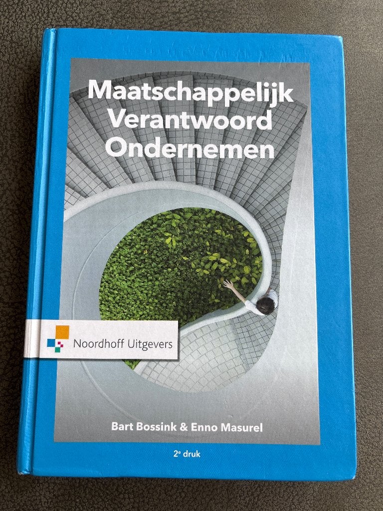 Maatschappelijk Verantwoord Ondernemen – Bossink & Masurel, Bart Bossink en Enno Masurel, Ophalen of Verzenden, Zo goed als nieuw