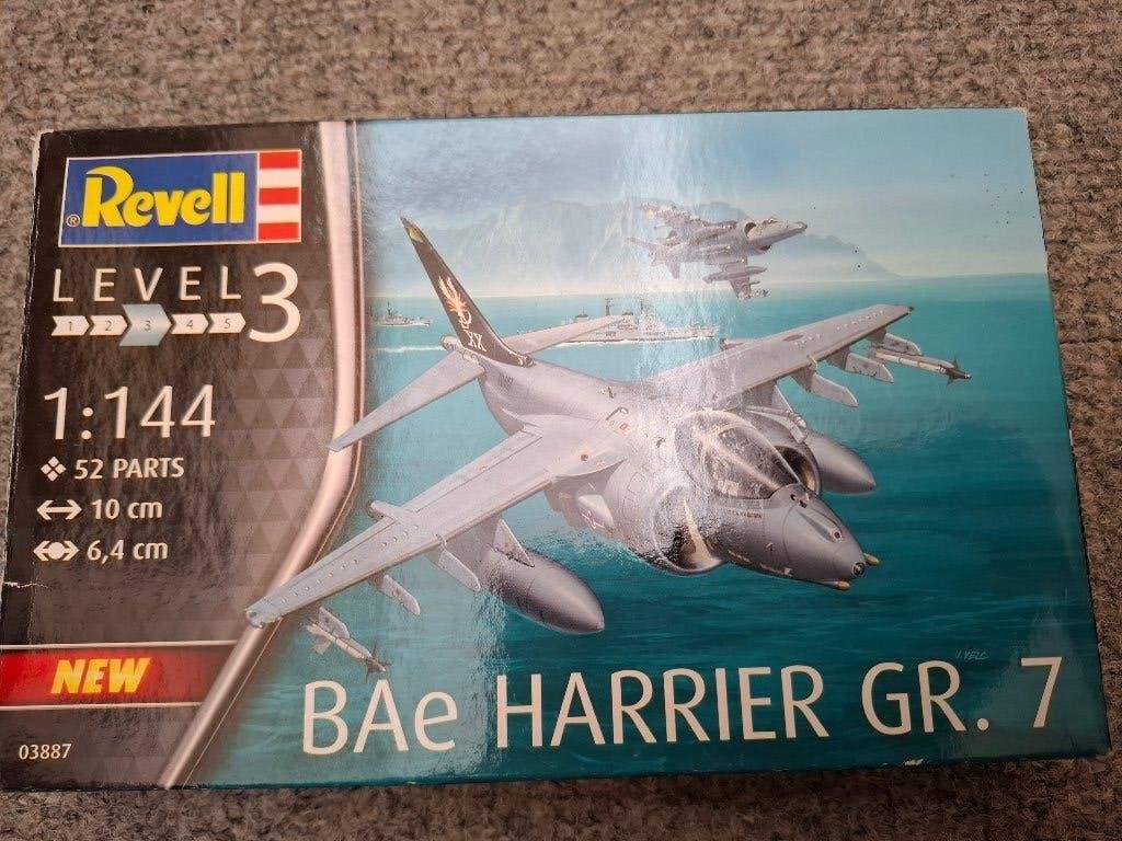 1/144 Revell Bae Harrier Gr.7, Hobby en Vrije tijd, Modelbouw | Vliegtuigen en Helikopters, 1:72 tot 1:144, Revell, Ophalen of Verzenden