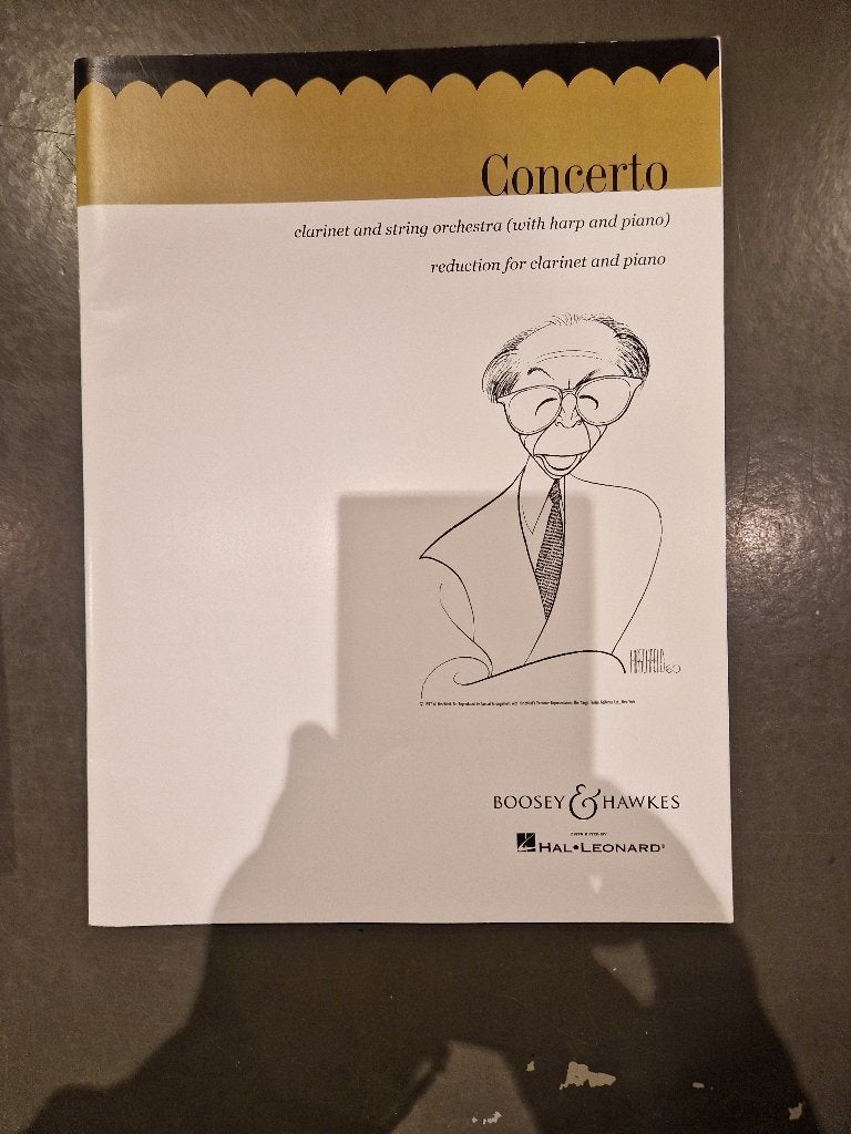 Concerto clarinet ( harp en piano), Muziek en Instrumenten, Bladmuziek, Klassiek, Nieuw, Ophalen of Verzenden, Artiest of Componist