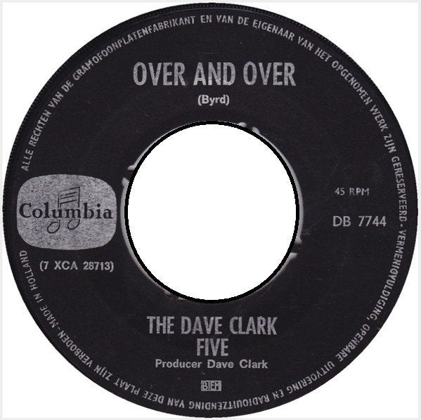 The Dave Clark Five – Over And Over   sixties beat mod, Cd's en Dvd's, Originele persing, 7 inch, Ophalen of Verzenden, Zo goed als nieuw