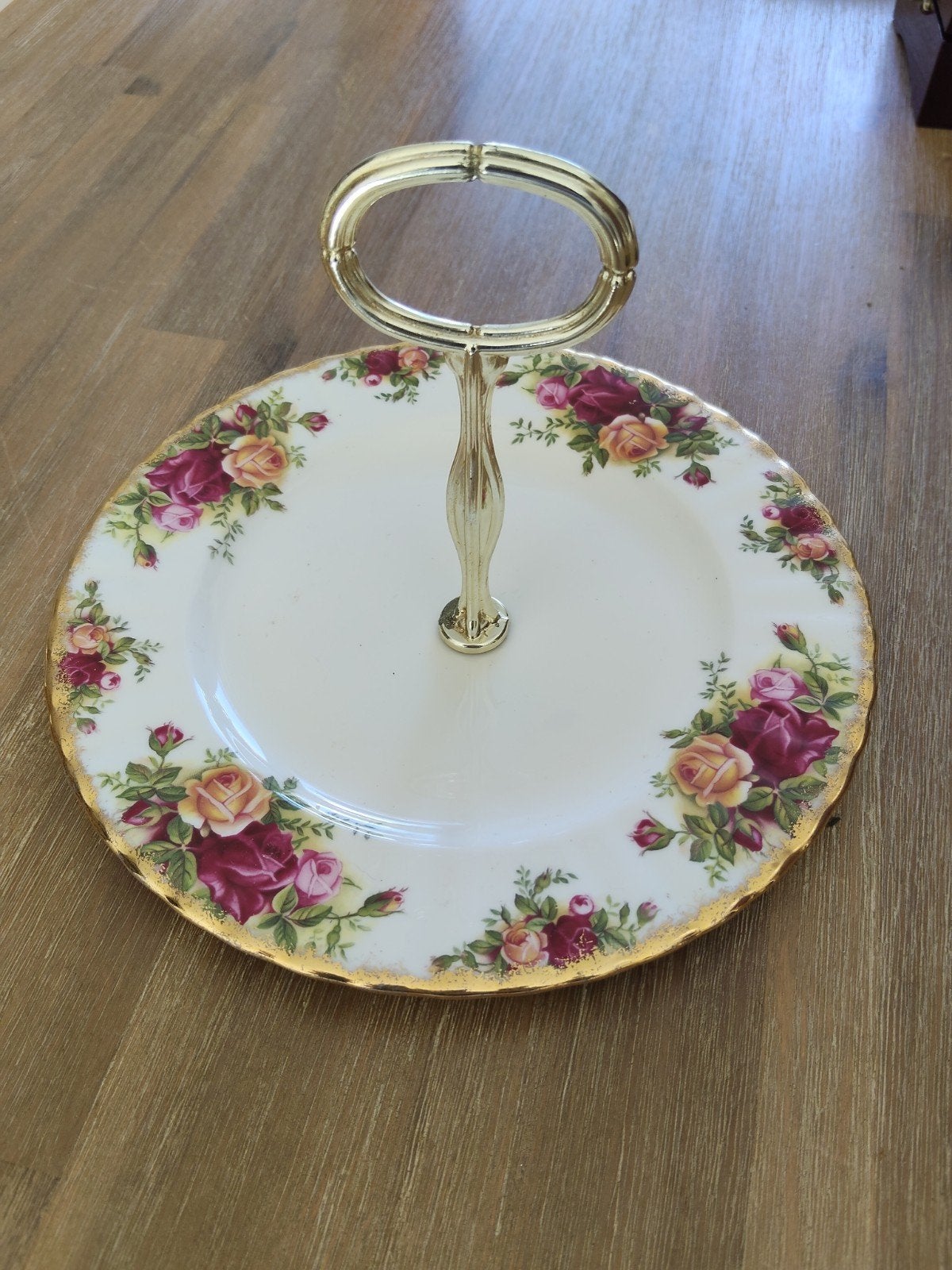 Royal Albert Old Country Roses etagere, Antiek en Kunst, Ophalen of Verzenden