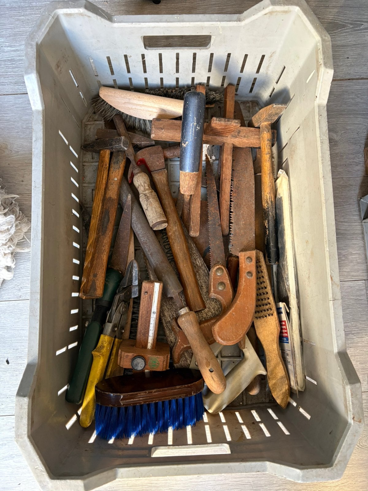 Krat met oud gereedschap, Ophalen, Gebruikt, Gereedschapsset, Overige merken