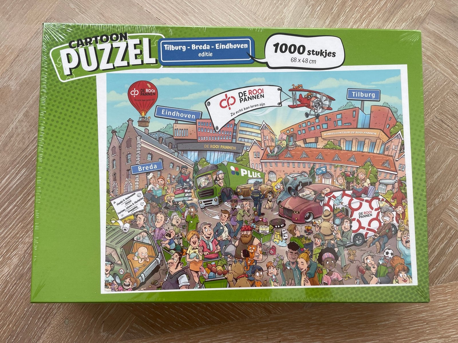 Cartoon Puzzel De Rooi Pannen - 1000 stukjes, Ophalen of Verzenden, 500 t/m 1500 stukjes, Nieuw, Legpuzzel