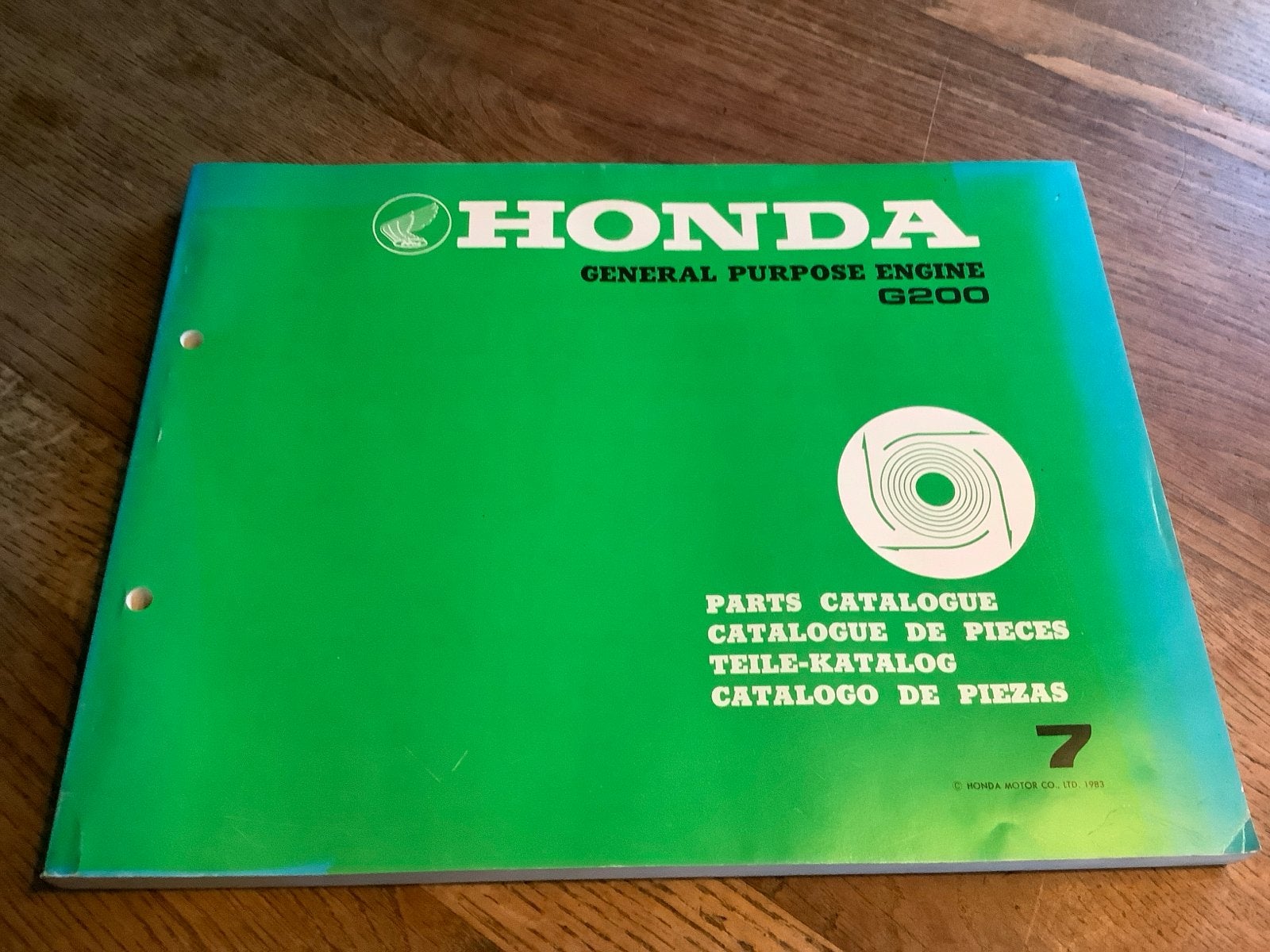 Honda G200 Motor Onderdelencatalogus - 1983, Verzenden, Zo goed als nieuw