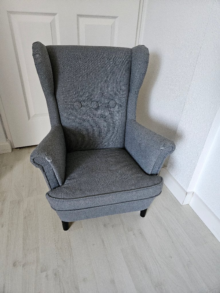 Strandmon Ikea kinderfauteuil grijs, Ophalen, Nieuw, Stoel(en)