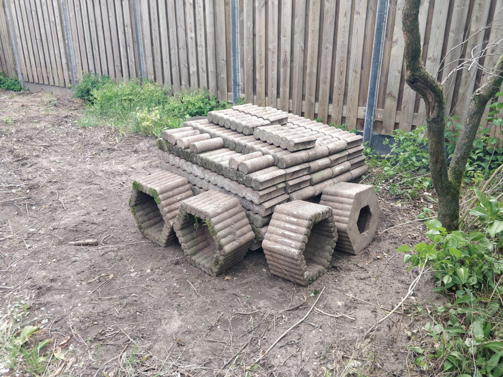 Rondoband / palissadebanden - gebruikt, Ophalen, Gebruikt, Beton, Overige typen