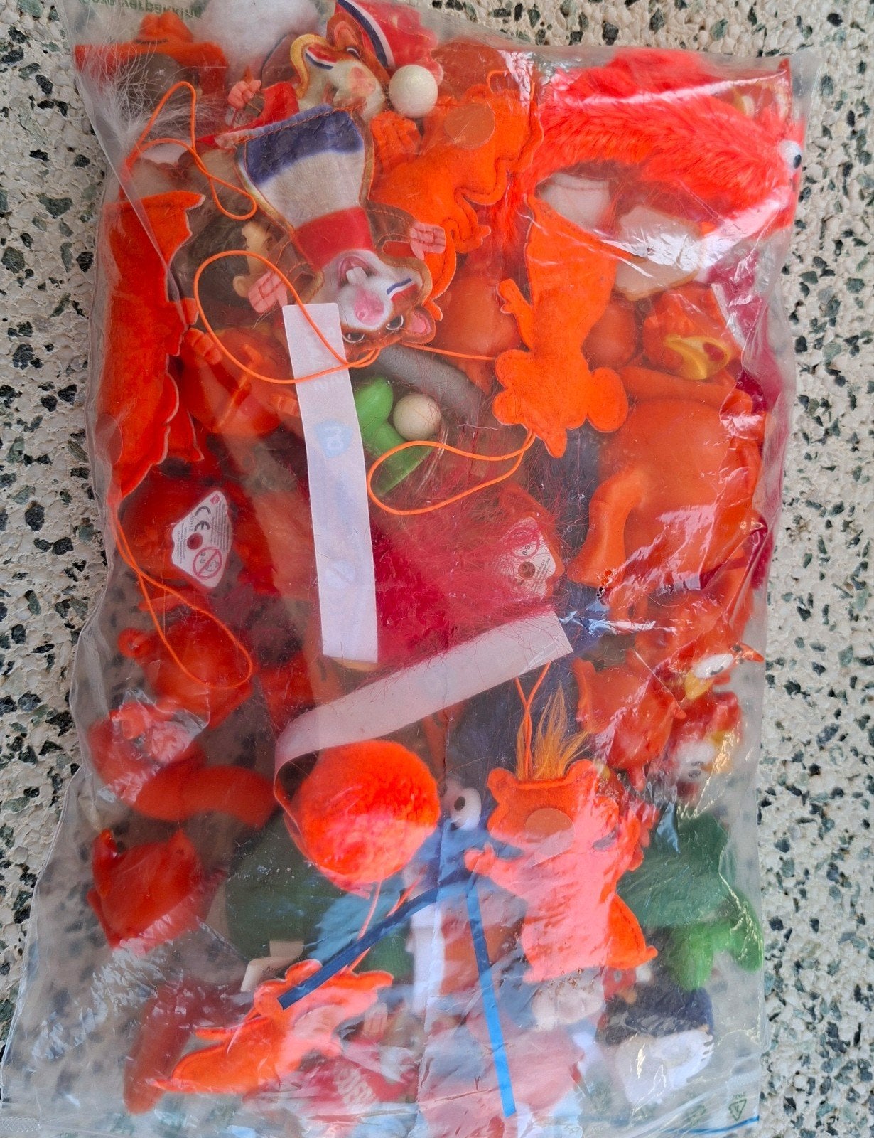 Zak vol voetbal items en Oranje Buddies, Ophalen of Verzenden, Gebruikt, Overige sporten, Overige typen