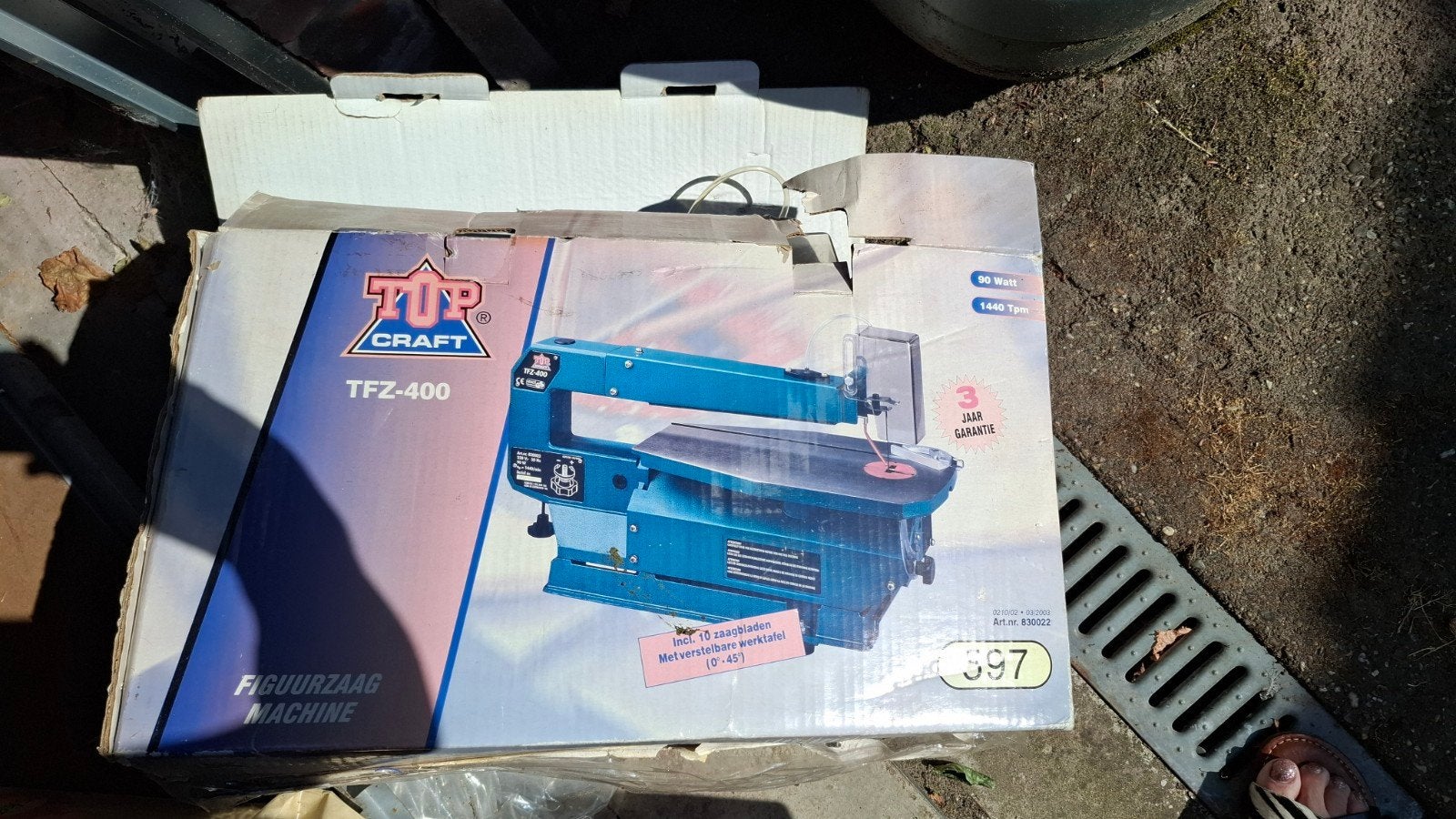 Top Craft TFZ-400 Figuurzaagmachine - Nieuw in doos, Ophalen, Minder dan 30 mm, Zo goed als nieuw, Top Craft