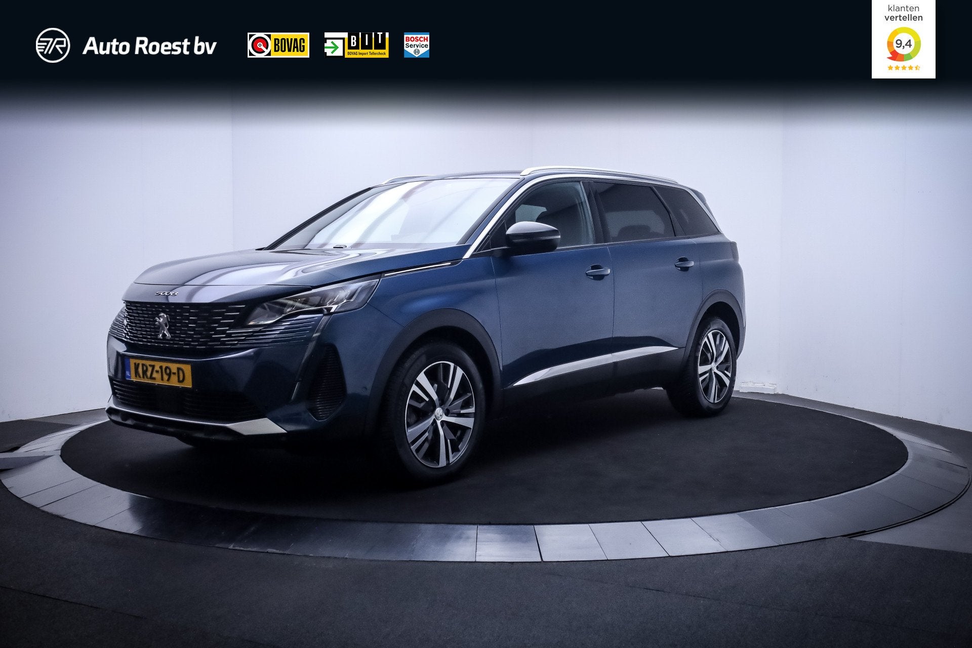 Peugeot 5008 1.2T Aut.7p ALLURE PACK FULL LED | 360 CAM | CA, 15 km/l, Gebruikt, Zwart, 1199 cc