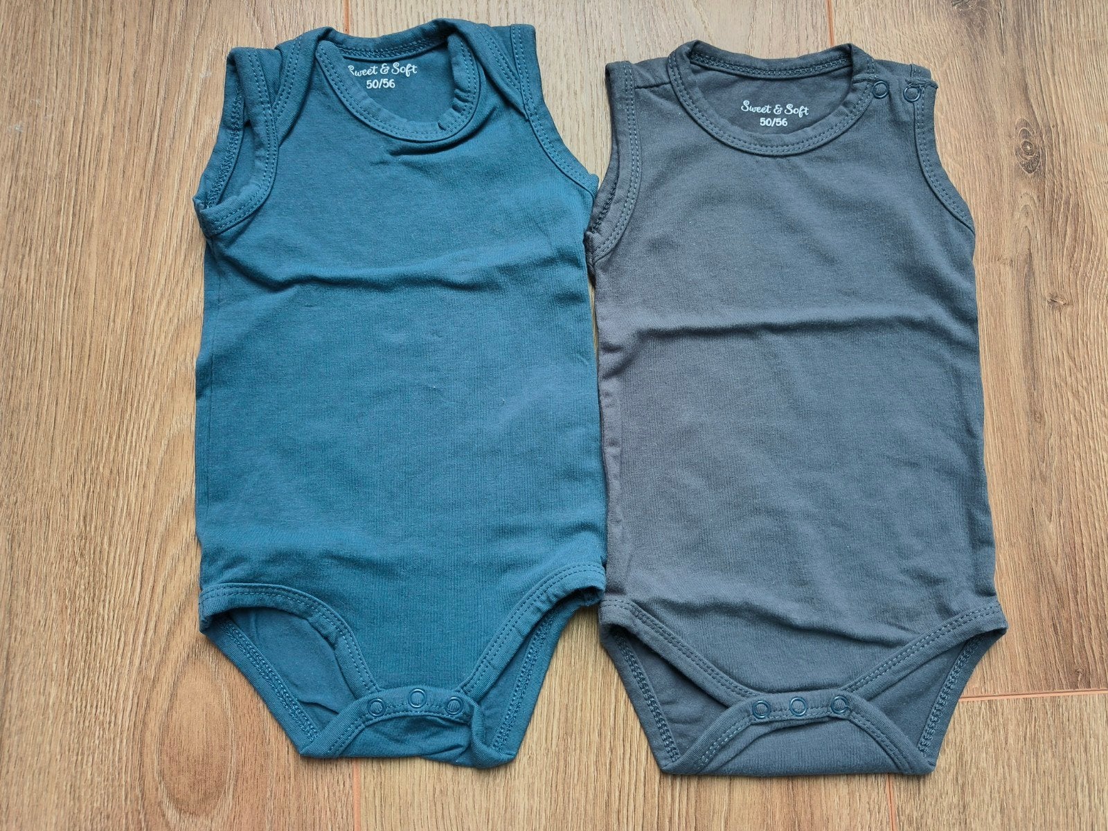 Twee rompers Zeeman blauw maat 50/56 sweet and soft, Kinderen en Baby's, Babykleding | Maat 50, Jongetje of Meisje, Nieuw, Ophalen of Verzenden
