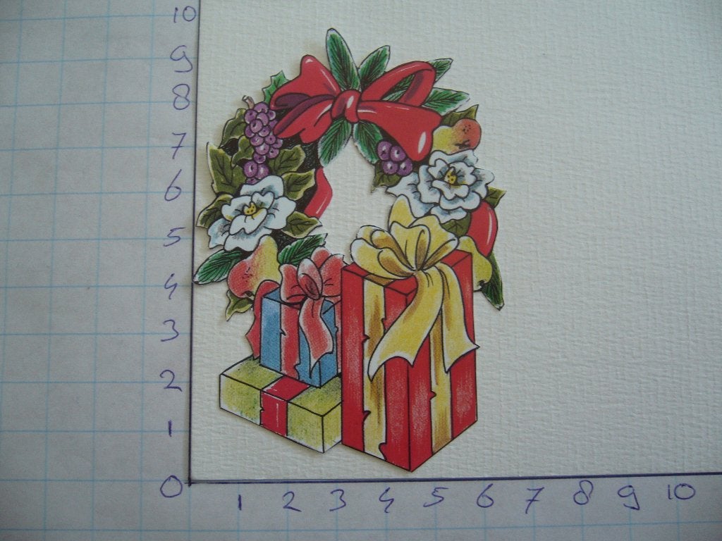 nr. 668 - uitgeknipt 3d plaatje kerst, Hobby en Vrije tijd, Kaarten | Zelf maken, Ophalen of Verzenden, Nieuw, Kerst, Knipvel
