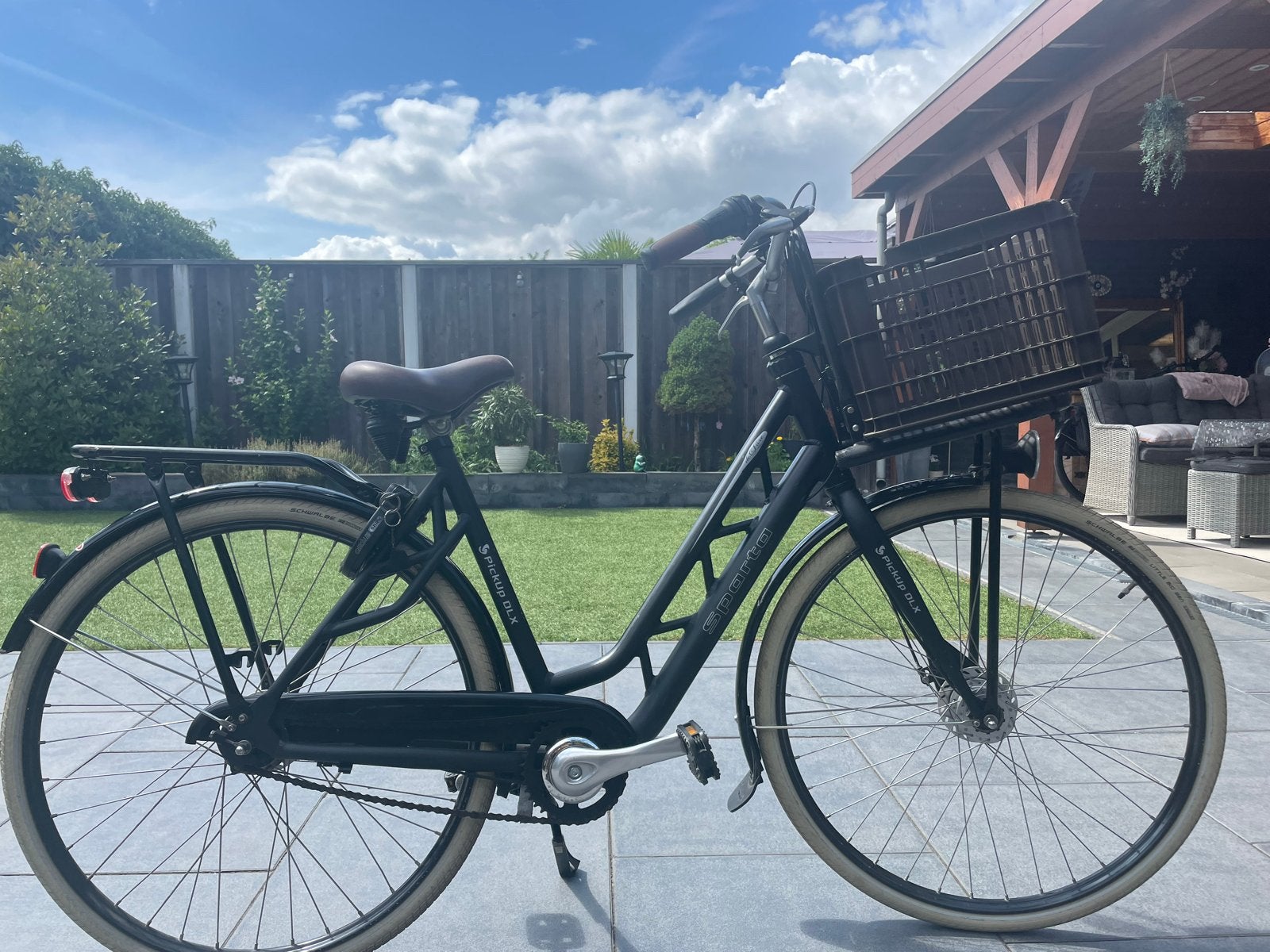 Sparta Pickup DLX Damesfiets. Ziet er nog goed uit., Sparta, Versnellingen, Ophalen of Verzenden, Schijfrem