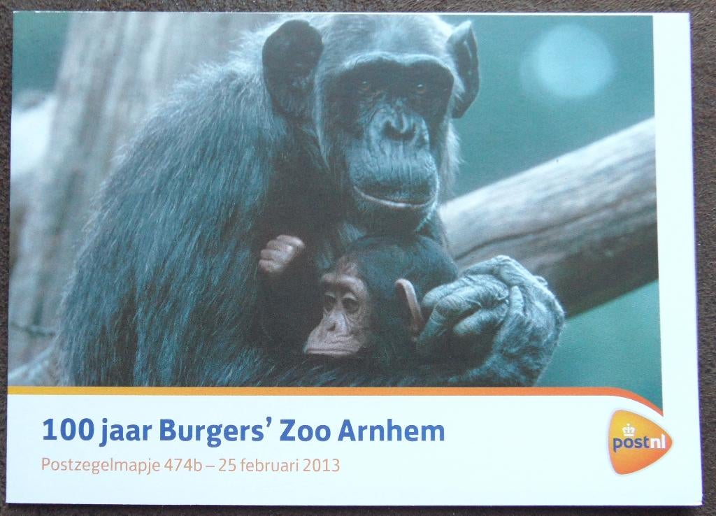 Postzegelmapje 474b – 100 jaar Burger’s Zoo Arnhem ., Ophalen of Verzenden, Postfris