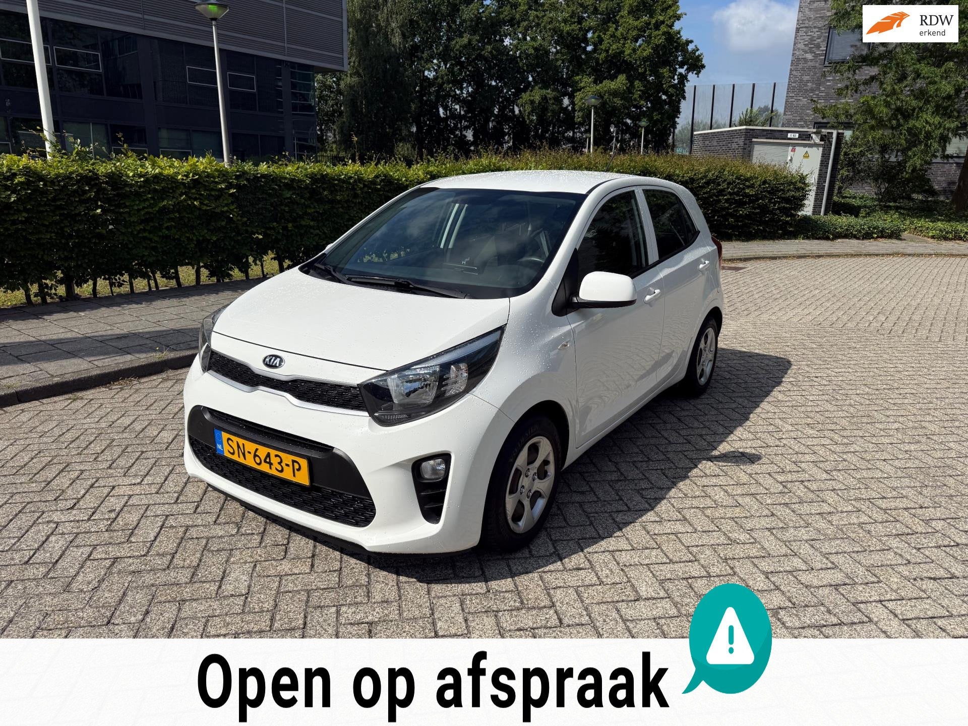Kia Picanto 1.0 CVVT EconomyPlusLine Airco 5 deurs, Auto's, Voorwielaandrijving, Gebruikt, Euro 6, Start-stop-systeem