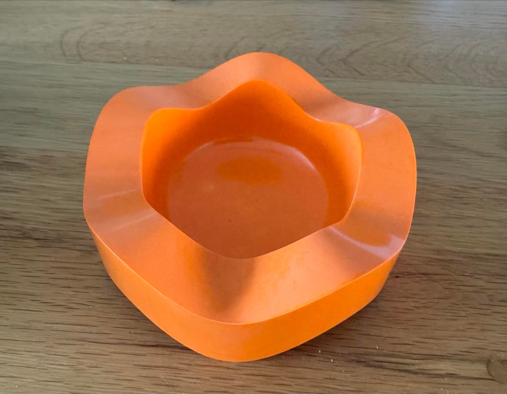 Vintage Oranje Melamine Schaal - Melamine Ware, Ophalen of Verzenden, Gebruikt