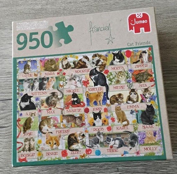 Poezenpuzzel, Ophalen, 500 t/m 1500 stukjes, Zo goed als nieuw, Legpuzzel
