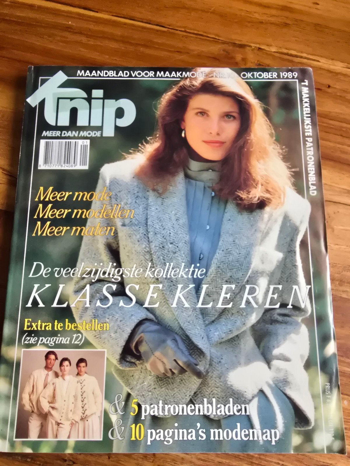 Compleet Vintage Knip Mode Maandblad Oktober 1989, Ophalen of Verzenden, Gelezen, Damesbladen