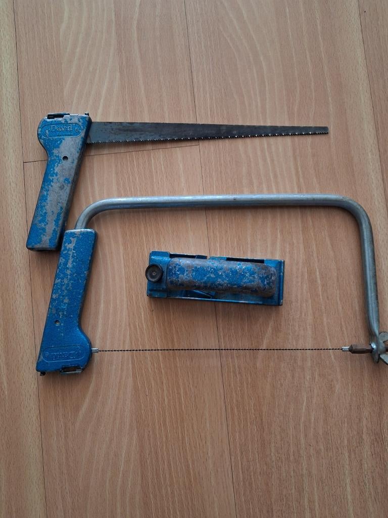 Vintage David Figuurzaag en Handzaag en schaaf, Gebruikt, Ophalen of Verzenden, Figuurzaag, Minder dan 600 watt