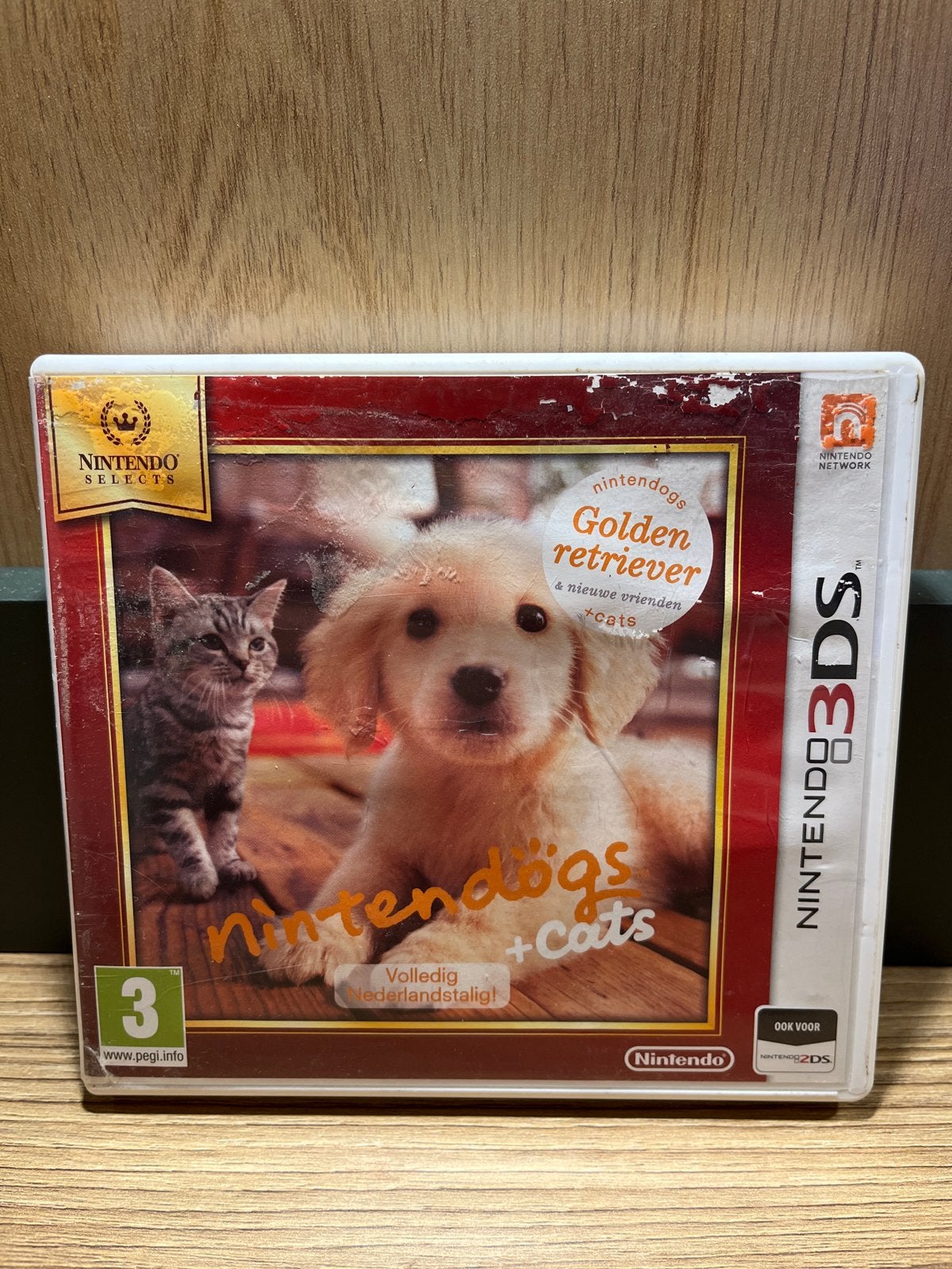 Nintendogs + Cats Golden Retriever & New Friends 3DS, Gebruikt, 1 speler, Ophalen of Verzenden, Vanaf 3 jaar