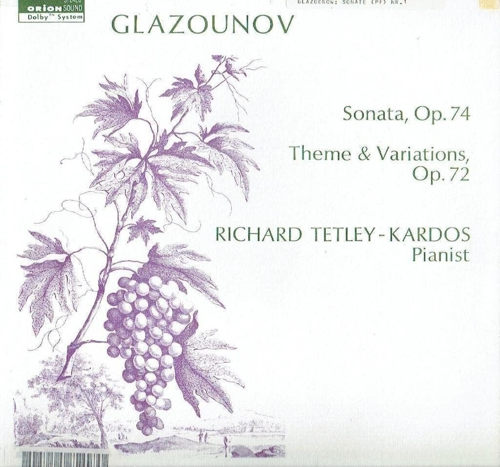 Richard Tetley-Kardos-Alexander Glazunov–Sonata Op 74, Kamermuziek, Verzenden, Zo goed als nieuw, 12 inch