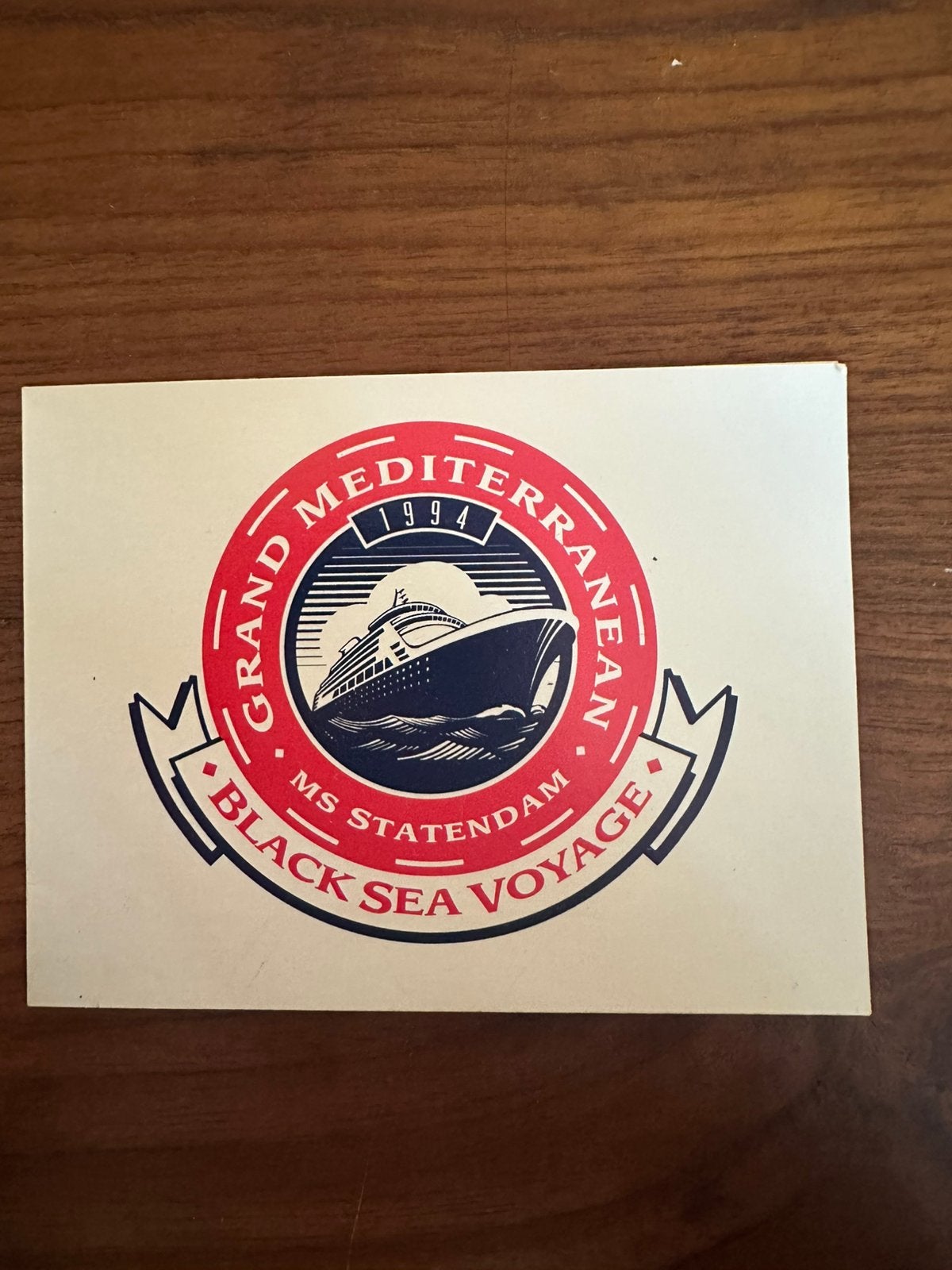 Holland Amerika. Line Hal memorabilia set 1994 ms Statendam, Ophalen of Verzenden, Kaart, Foto of Prent
