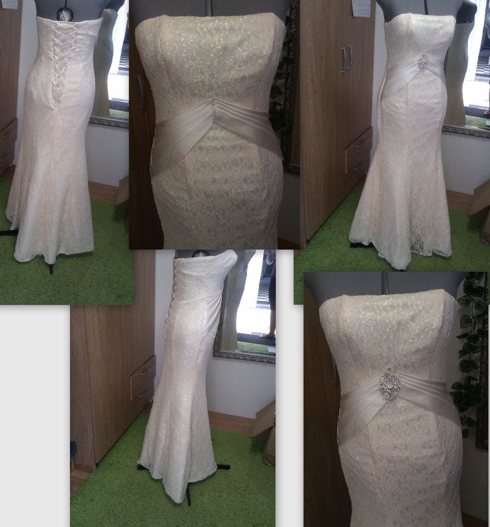 nieuwe bruidsjurk trouwjurk maat 38 champagne, Trouwjurk, Beige, All2wish4, Nieuw