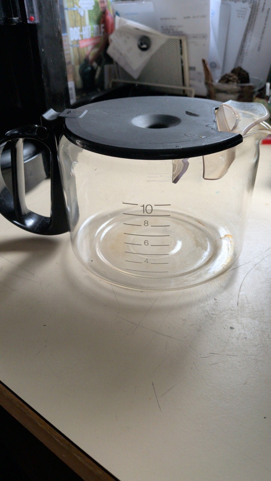 Glazen koffiekan voor Braun koffiezetapparaat (10 kopjes), Ophalen, Gebruikt, Overige modellen, 10 kopjes of meer