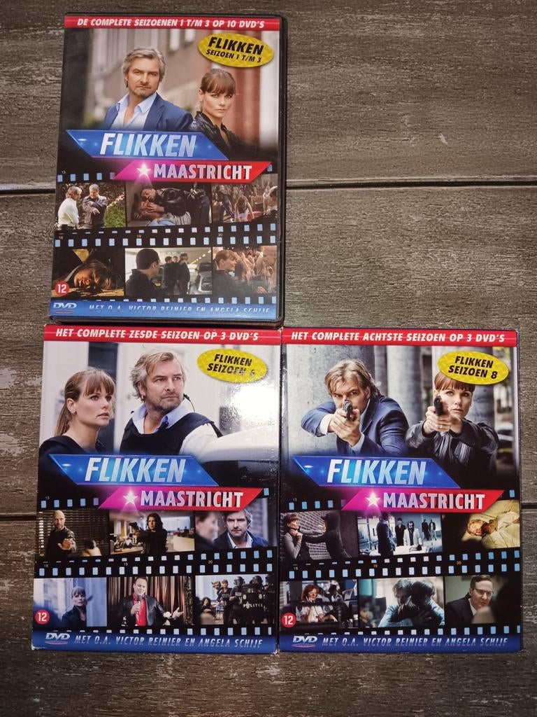 Flikken Maastricht DVD  seizoen 1-3 +6 en 8Boxset, Cd's en Dvd's, Dvd's | Tv en Series, Vanaf 12 jaar, Verzenden, Zo goed als nieuw