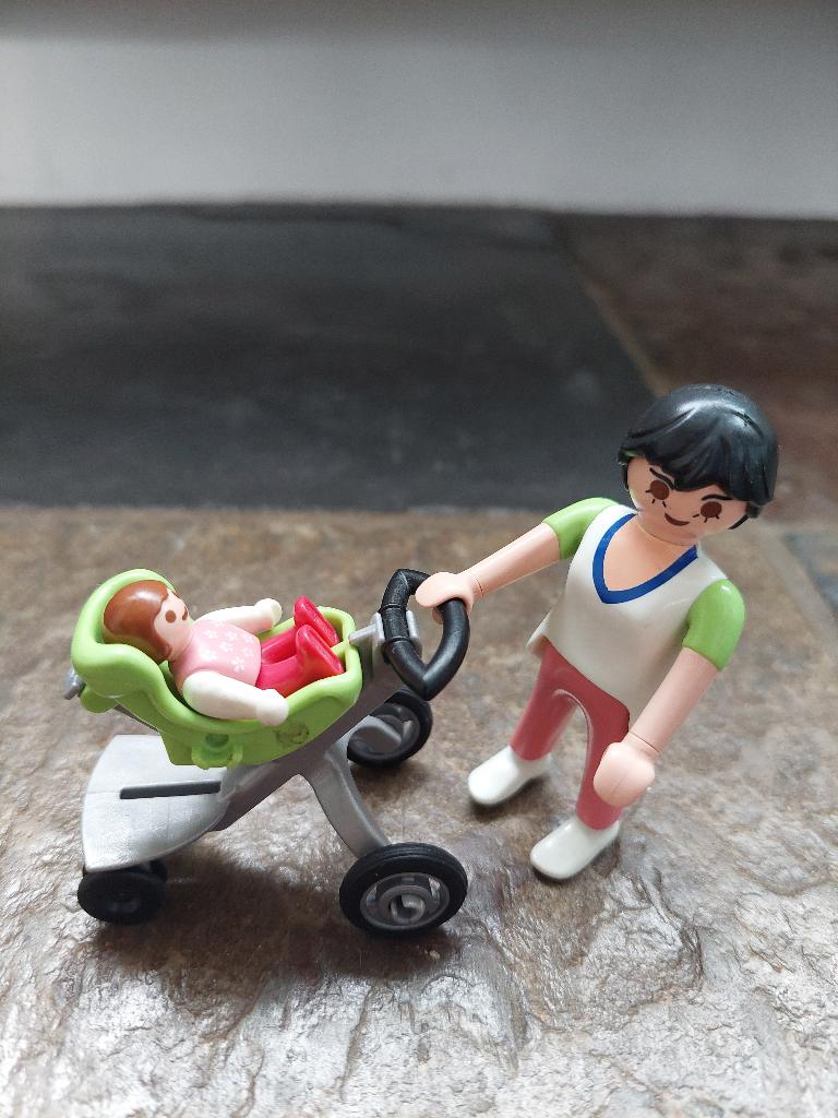 Playmobil Mama met kinderwagen, 5491, Ophalen of Verzenden, Gebruikt, Los playmobil