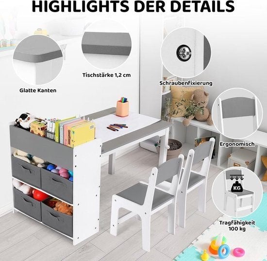 Kindertafel – Kinderbureau – Speeltafel – Knutseltafel, Corvance B.V., Verzenden, Nieuw, Corvancebol@gmail.com