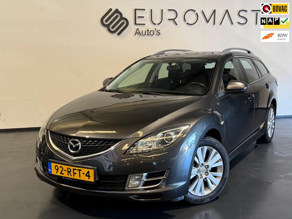 Mazda 6 Sportbreak 1.8 Business Airco Cruise 5d Nieuwe Apk, Voorwielaandrijving, Euro 5, Gebruikt, 4 cilinders