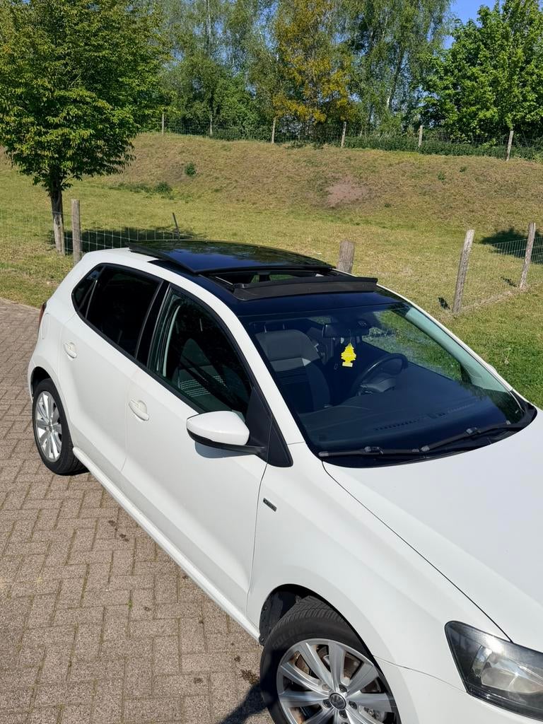 Volkswagen Polo 1.6 TDI DSG Life Edition Wit Automaat, Auto's, Volkswagen, Euro 5, Stof, Zwart, Diesel