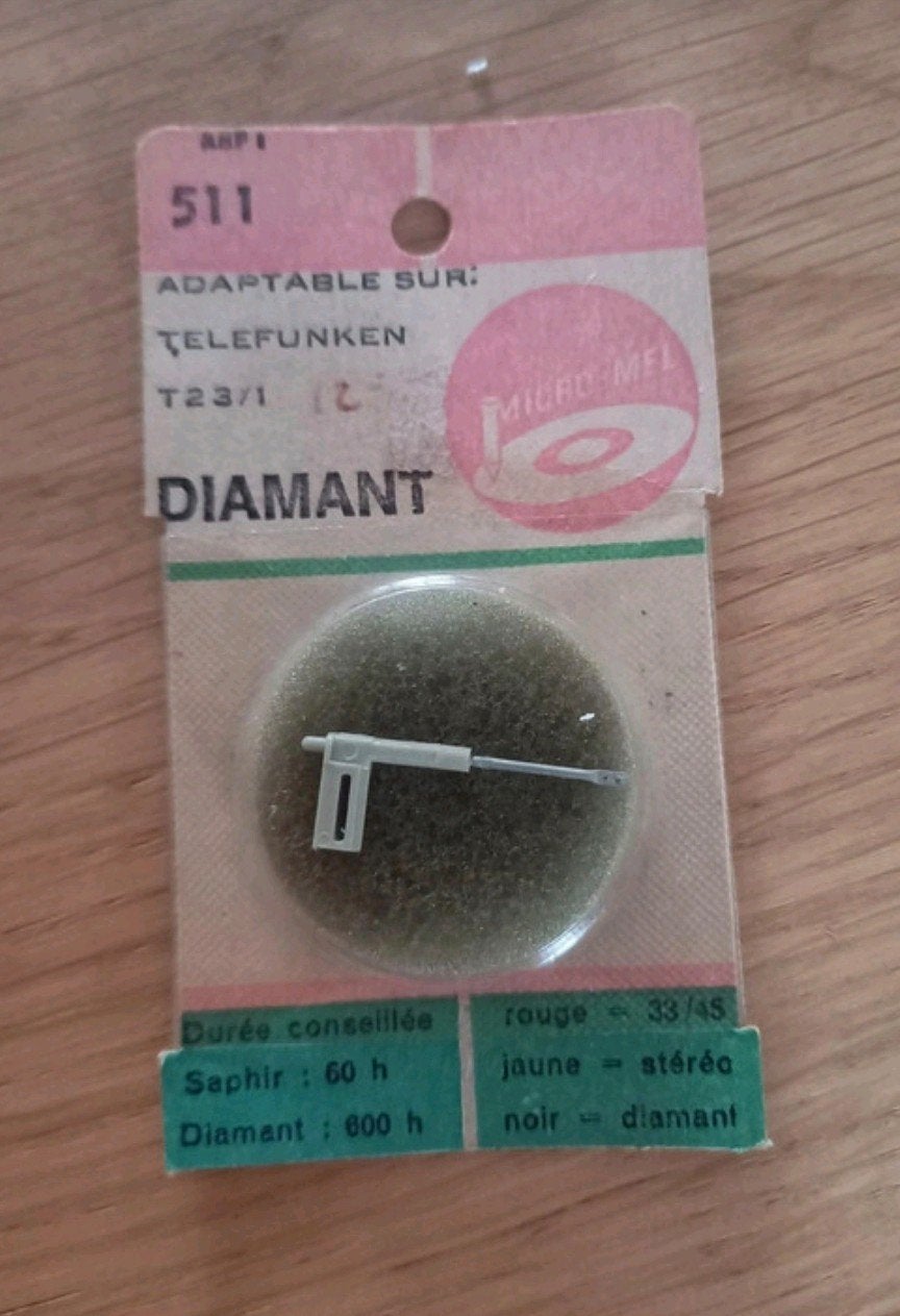 Telefunken T23/1 Diamant Naald - Nieuw in verpakking, Ophalen of Verzenden, Nieuw, Overige merken