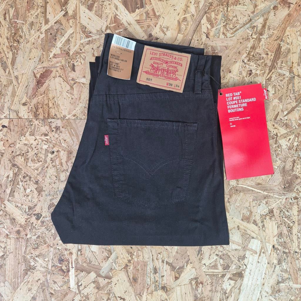 Levi’s 551 Red Tab – Nieuw met tags – W30 L34, Levi's, Zwart, Nieuw, W32 (confectie 46) of kleiner