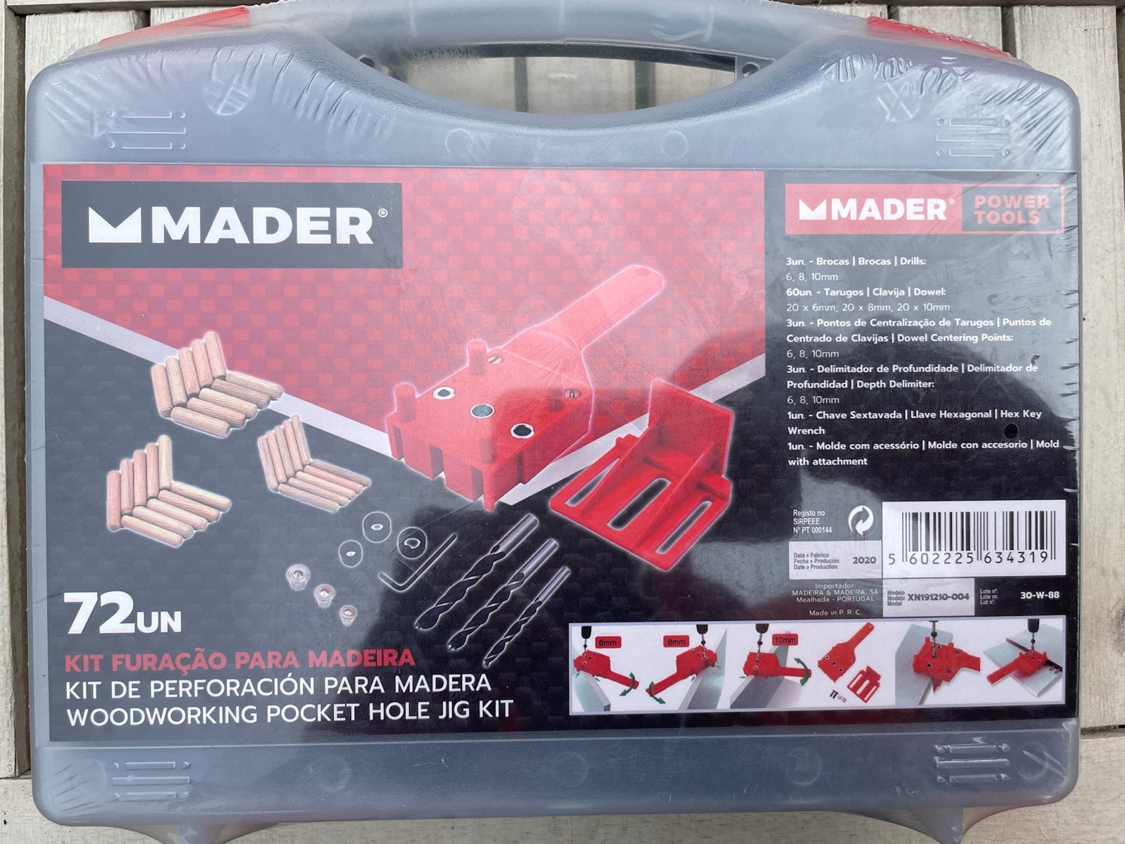 MADER Houtbewerkings Pocket Hole Jig Kit - 72-delig, Ophalen of Verzenden, Nieuw
