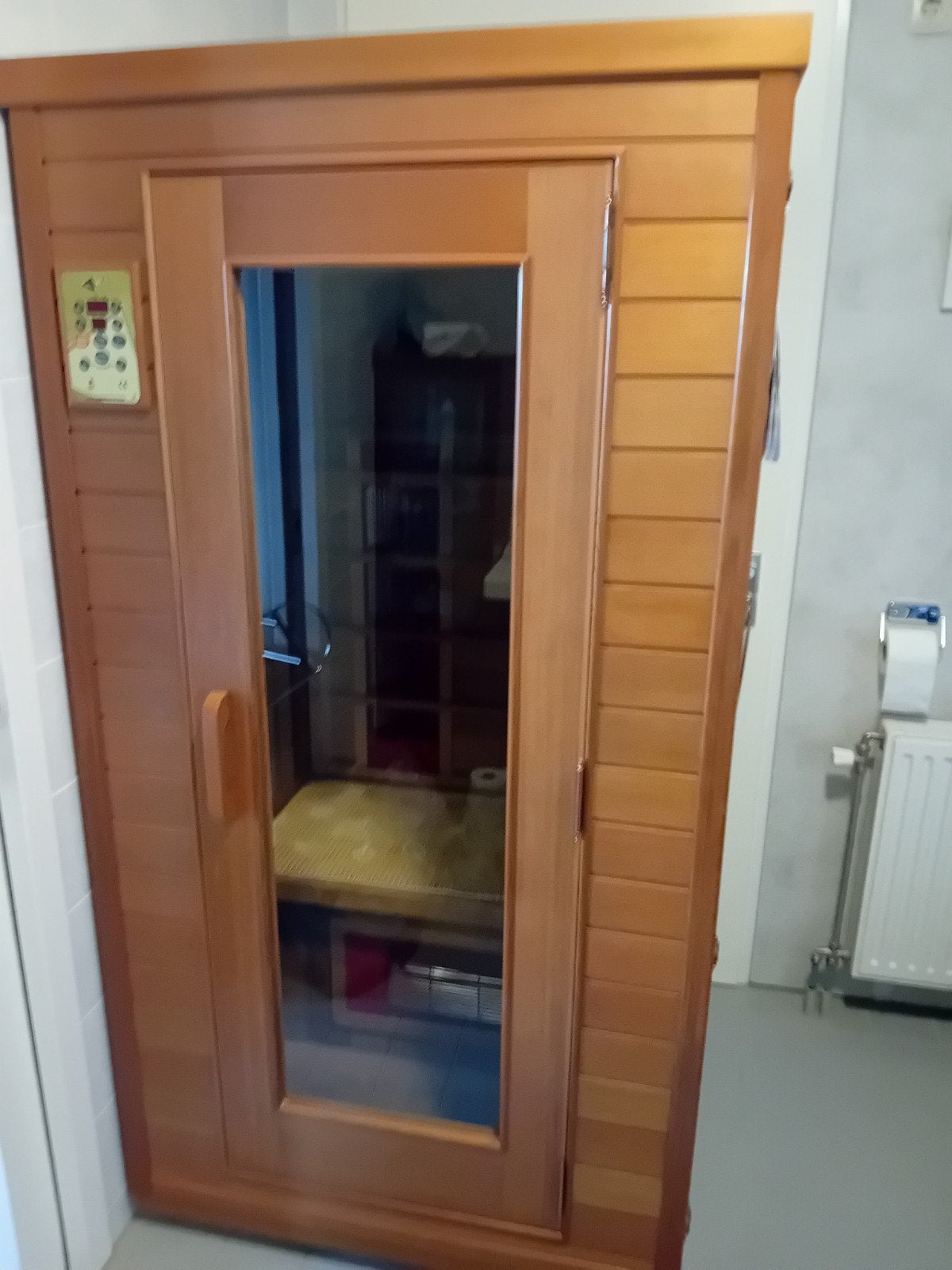 Infrarood sauna - gebruikt, Sport en Fitness, Sauna, Ophalen, Zo goed als nieuw, Infrarood, Complete sauna