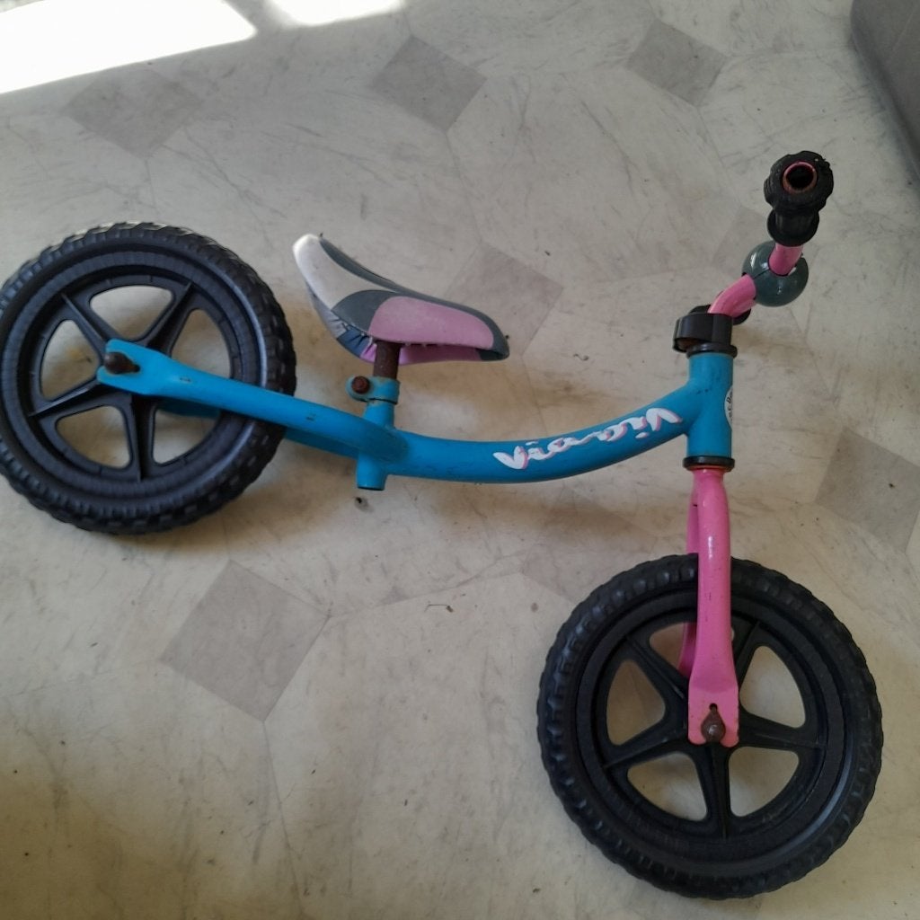 Loopfiets ViaVia Doorloper Rose/Turquoise, Verstelbaar, Ophalen of Verzenden, Gebruikt, Loopfiets