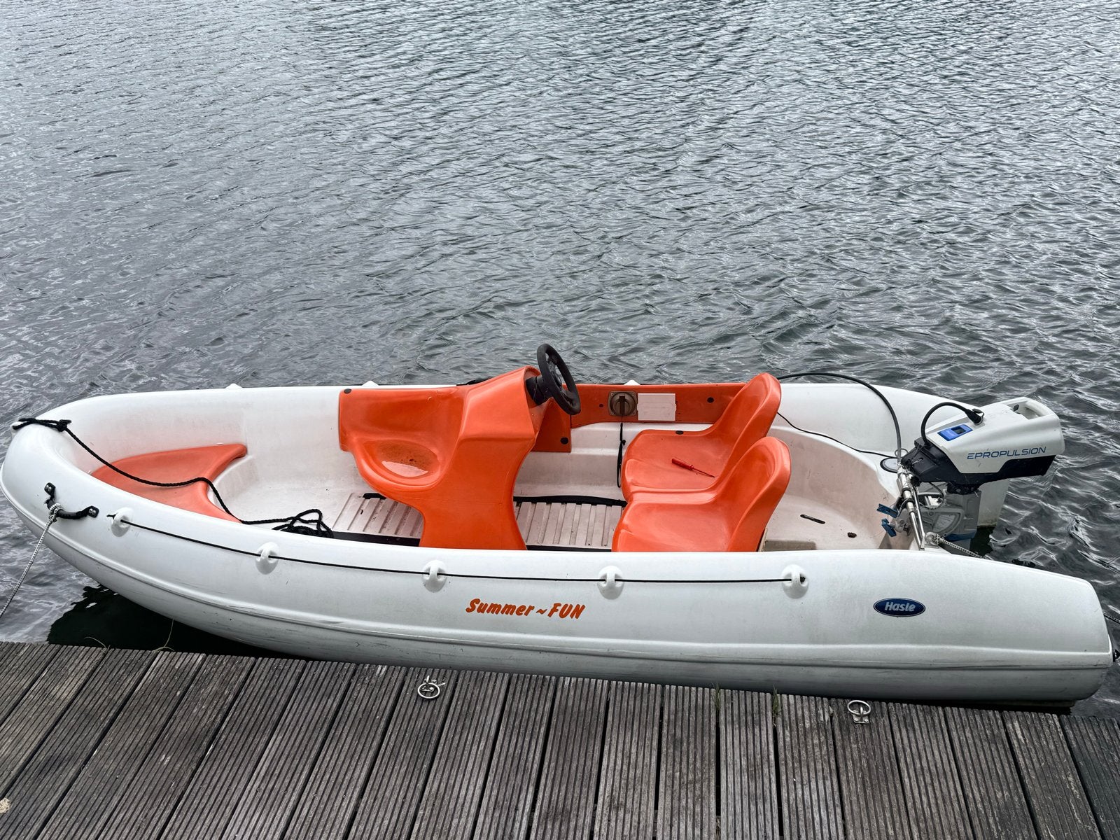 Leuke Summer Fun boot met elektrische buitenboordmotor, Overige merken, Gebruikt, Buitenboordmotor, Tot 1.00 meter