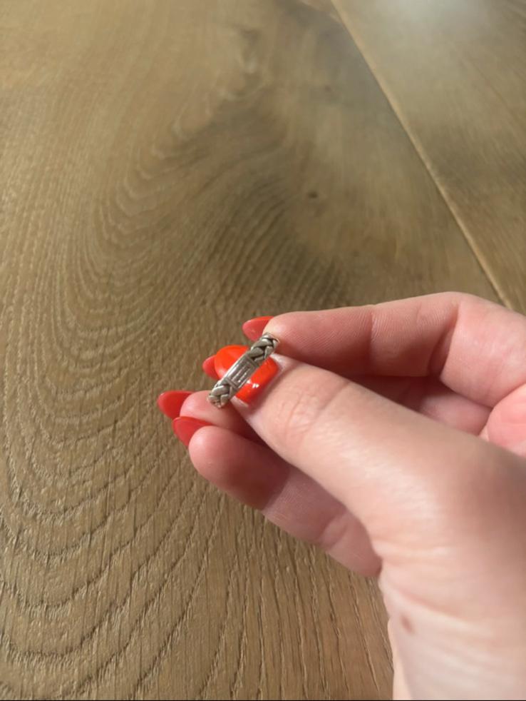 Buddha to Buddha ring maat 16, Sieraden, Tassen en Uiterlijk, Ringen, Ophalen of Verzenden, Dame of Heer, Zilver, Zilver