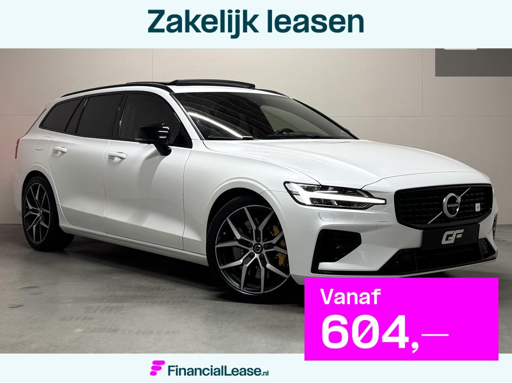 Volvo V60 2.0 T8 Twin Engine AWD Polestar Engineered Pano B&, Automaat, Dealer onderhouden, Gebruikt, Zwart