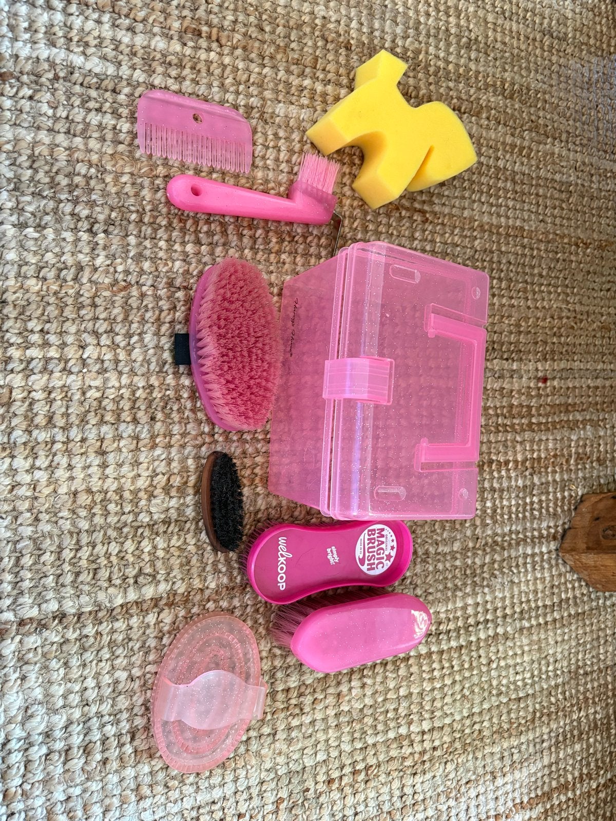 Poetskist mini harry horse roze  met  glitter, Dieren en Toebehoren, Ophalen of Verzenden, Zo goed als nieuw, Veelzijdigheid