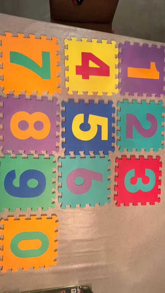 Speelmat foam puzzel puzzelmat cijfers 10 delig, Ophalen of Verzenden, Zo goed als nieuw, Overige typen