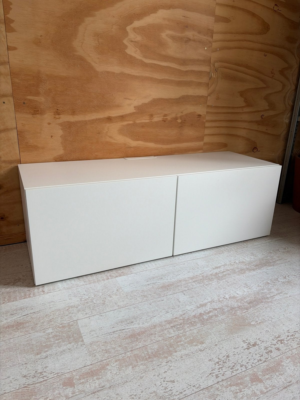 IKEA BESTÅ TV-meubel wit 120x40x38 cm, Ophalen, 100 tot 150 cm, Zo goed als nieuw, Minder dan 100 cm