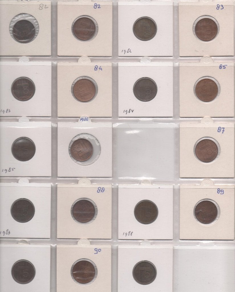 Stuiver Beatrix periode, Ophalen of Verzenden, Koningin Beatrix, 5 cent, Losse munt
