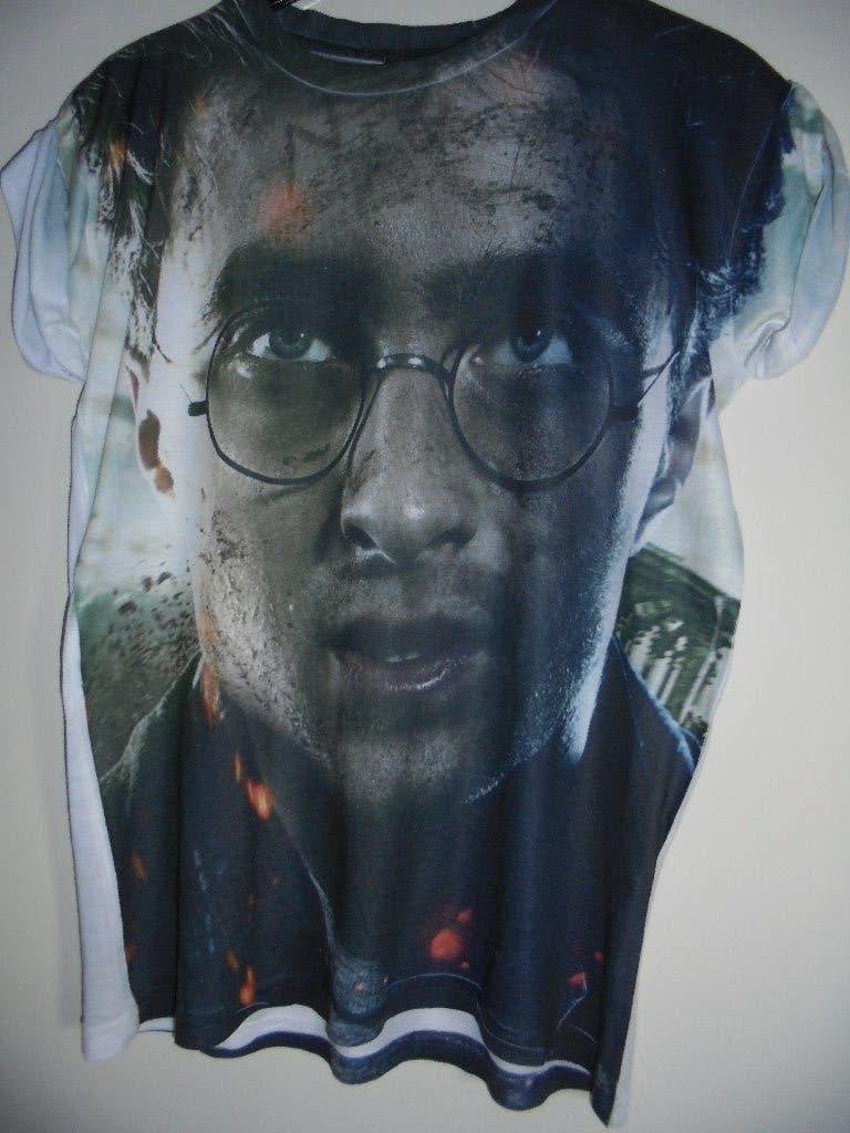 t shirt Harry Potter, Maat 38/40 (M), Wit, Ophalen of Verzenden, Korte mouw