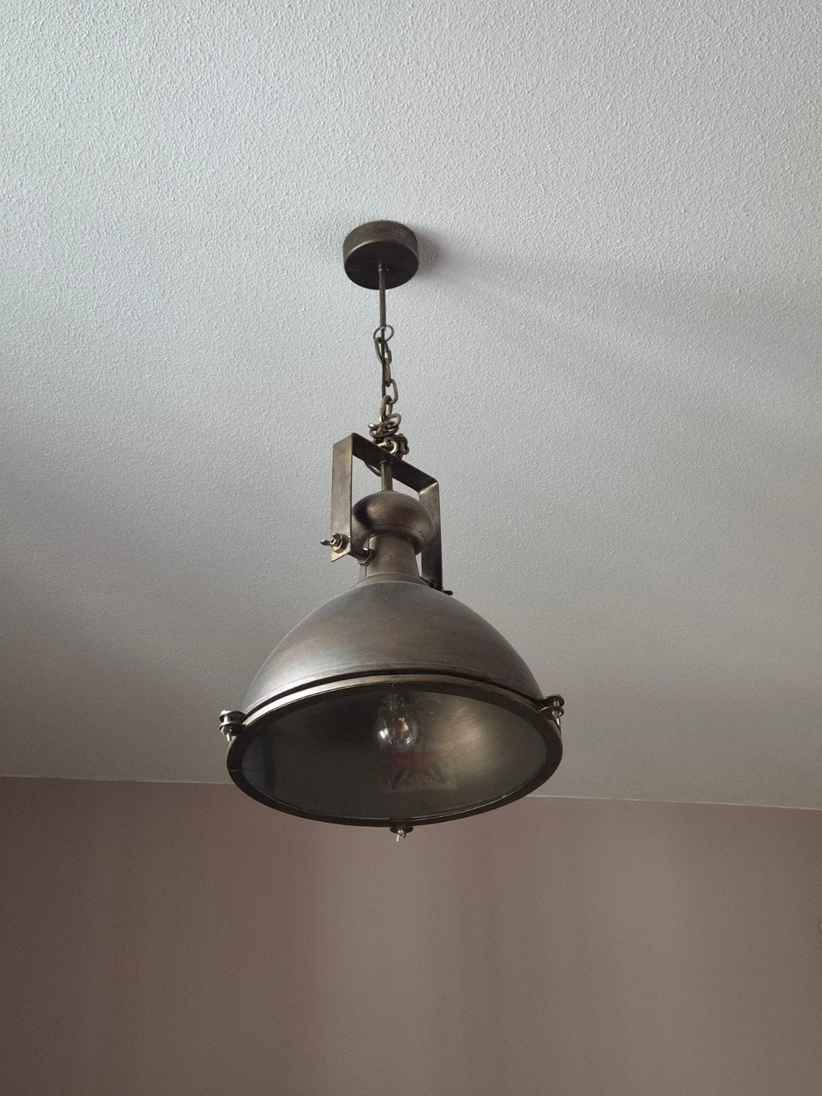 grote hanglamp goud/brons, Ophalen of Verzenden, Zo goed als nieuw, Minder dan 50 cm