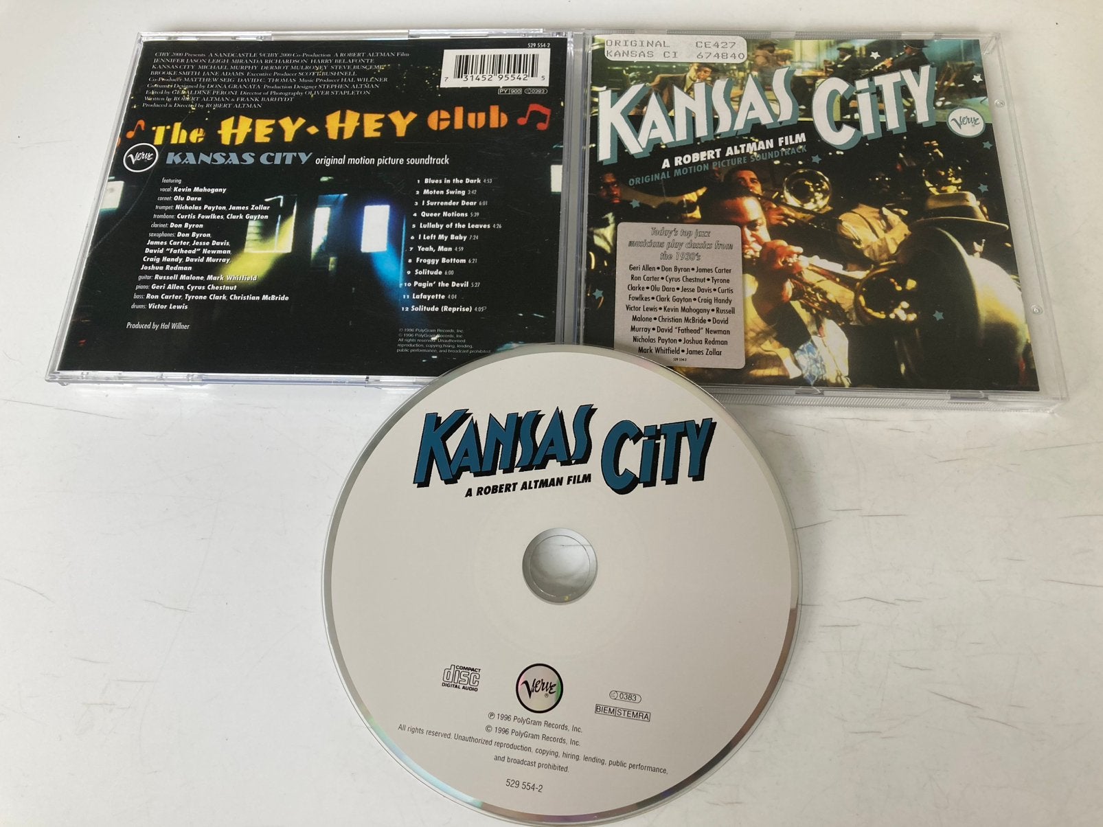 Kansas City-Motion picture soundtrack (Robert Altman movie), Ophalen of Verzenden, Zo goed als nieuw