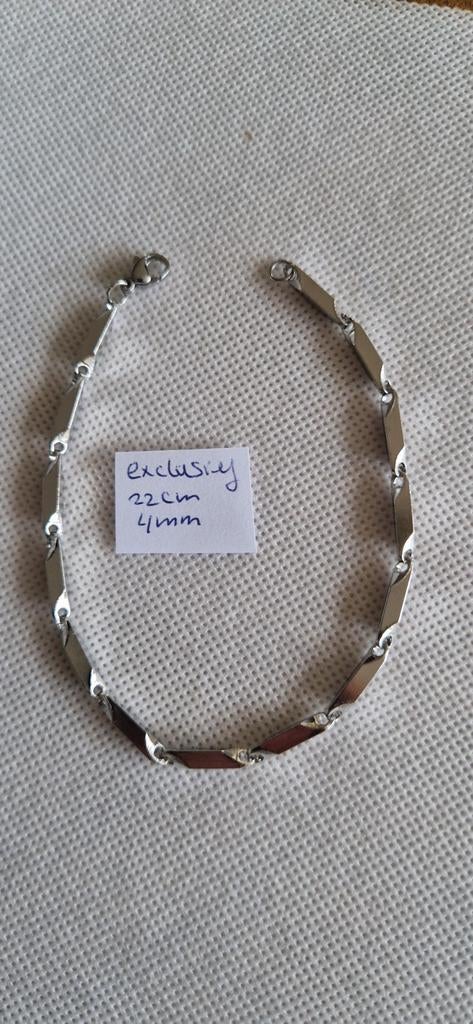 Stoere exclusieve armband, Ophalen of Verzenden, Nieuw, Zilver, Zilver