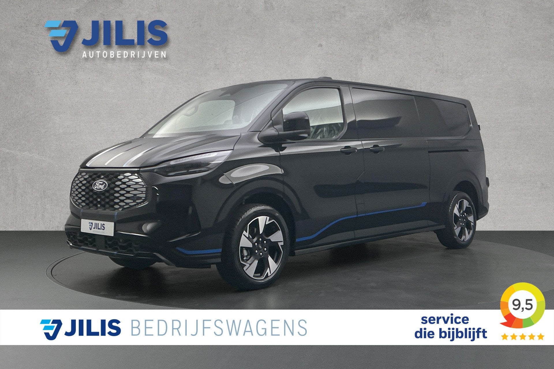 Ford E-Custom 340 L2 71KWh Sport | 2x schuifdeur | 3-zitplaa, Auto's, Automaat, Gebruikt, Automatische klimaatregeling, 2192 kg